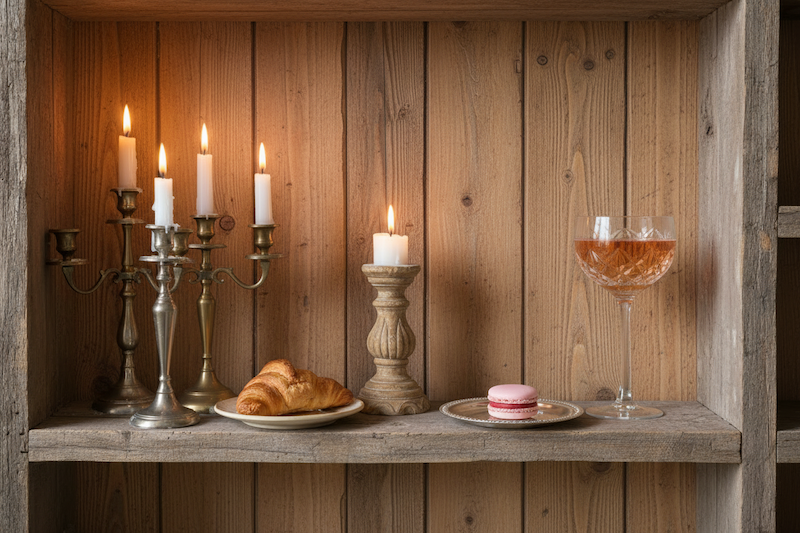 Collection de bougeoirs et chandeliers 