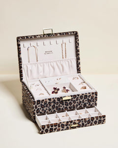 Boîte à bijoux Denise en velours léopard, vos petits trésors font le grand jeu – LesDnicheuses