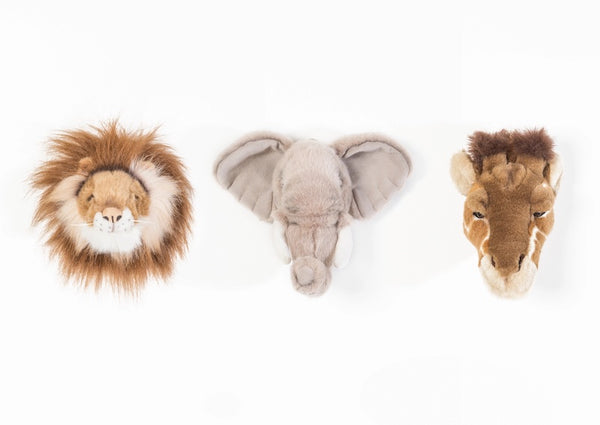 "Coffret safari mini-têtes décoratives, idée cadeau raffiné décoration jungle - LesDnicheuses"