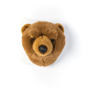 "Oliver l'ours brun décoration murale, illustration enfant douce et poétique - LesDnicheuses"