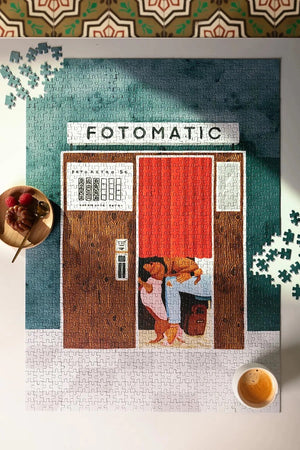 "Puzzle appareil photo vintage Fotomatic, qualité premium, cadeau passionné de photo - LesDnicheuses"