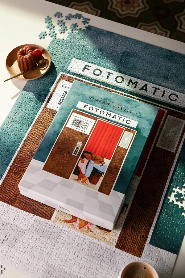 Puzzle Fotomatic vue de détail, 1000 pièces, illustration graphique et colorée - LesDnicheuses"