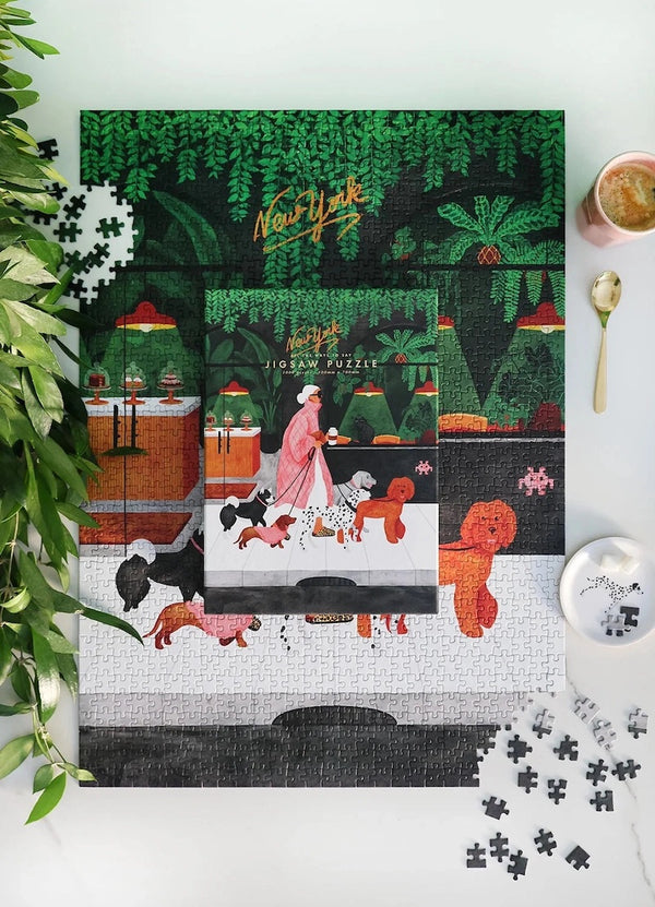 "Puzzle chien 1000 pièces, illustration fun et décalée, cadeau humour - LesDnicheuses"