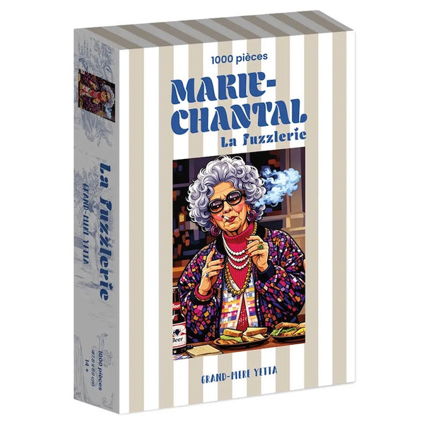 "Puzzle 1000 pièces Grand-Mère Yetta, illustration humoristique et tendre, cadeau original - LesDnicheuses"