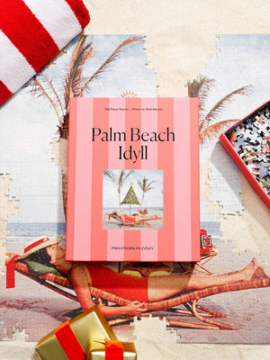 "Puzzle Palm Beach Idyll 750 pièces, photo iconique Slim Aarons, idée cadeau glamour et bord de mer - LesDnicheuses"